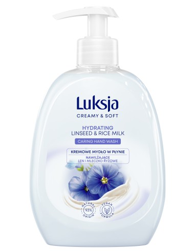 Len mydło w płynie 500ml Luksja Creamy&Soft 5900536348896