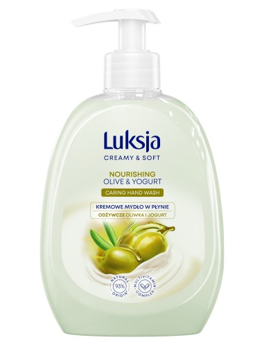 Mydło oliwka i jogurt w płynie 500ml Luksja Creamy&Soft 5900536348902