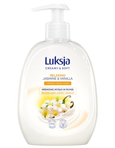 Jaśminowo-waniliowe mydło w płynie 500ml Luksja Creamy&Soft 5900536348919