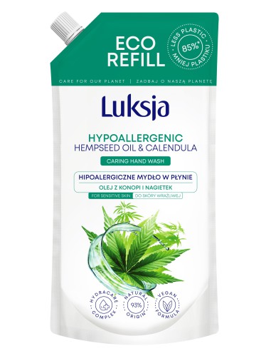 Hipoalergiczne konopne mydło w płynie 500ml Luksja - Mydła