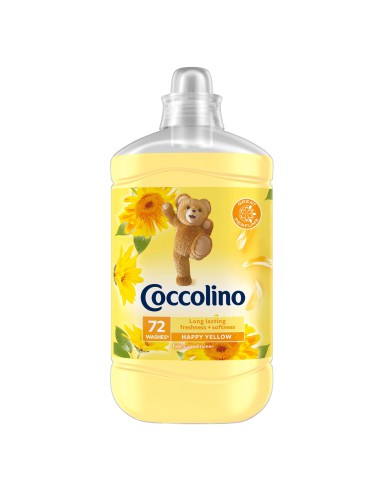 Płyn do płukania tkanin 1800 ml COCCOLINO Happy Yellow - Płyny do płukania