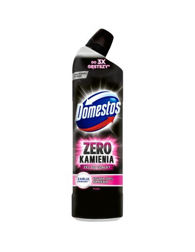 Żel do WC pink 750ml DOMESTOS Zero Kamienia - Środki czystości do kuchni i łazienki