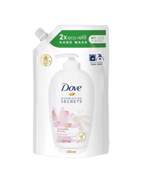 Mydło pielęgnujące w płynie do rąk lotos zapas 500ml DOVE 8710447482179 2