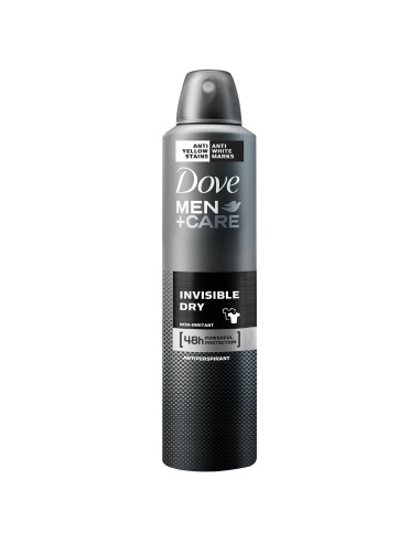 Spray antyperspirant dla mężczyzn 250ml DOVE Men Invisible  - Antyperspiranty