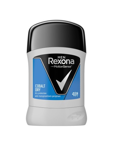 Ochronny antyperspirant dla mężczyzn w sztyfcie Rexona Men Cobalt 50ml - Dezodoranty i wody toaletowe