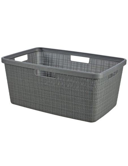 Ciemny szary kosz na pranie 46l Curver Jute 3253928091026 10