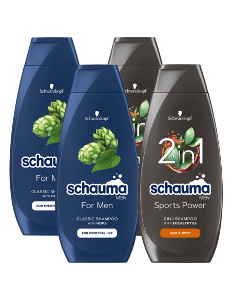 Zestaw klasycznych szamponów do włosów 4x Schauma 3838824404875