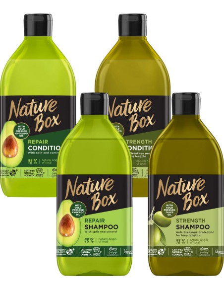Zestaw regenerujący 2 szampony i 2 odżywki Nature Box 3838824404950