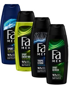 Duży zestaw żel pod prysznic  mix męski 4x400 ml 3838824404509 2