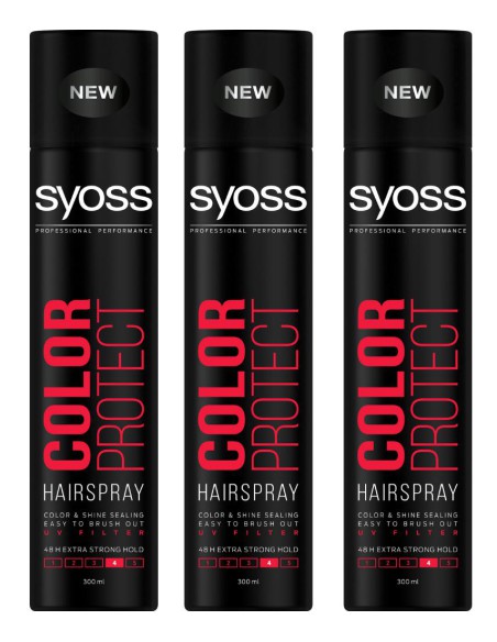 Bardzo mocny spray do włosów 3x300ml Syoss 3838824405834