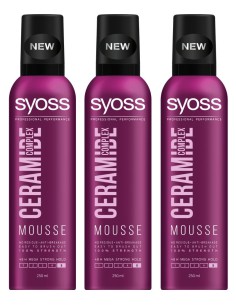 Wzmacniająca pianka do włosów 3x250ml Syoss 9000100988667 2