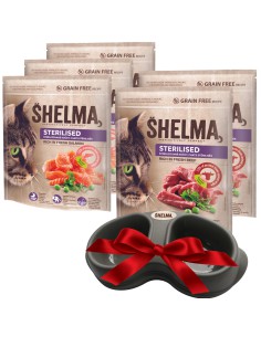 Karma bezzbożowa dla kotów sterylizowanych Shelma 5x750g 8595606405295 2