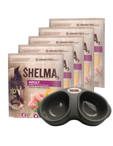 Karma sucha dla dorosłych kotów Shelma Adult 5x750g 8595606405271 3