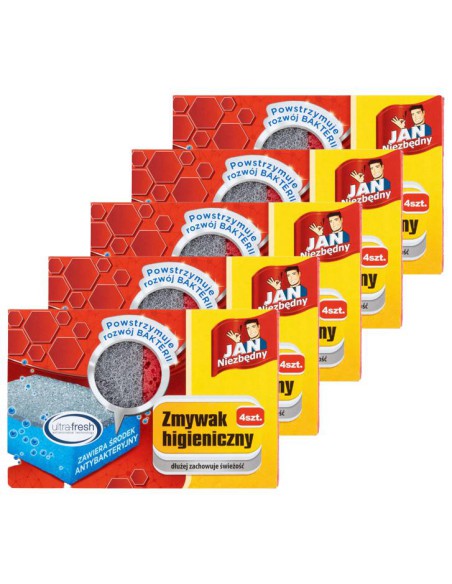 Zmywak antybakteryjny  higieniczny 20szt Jan Niezbędny 5900536303628