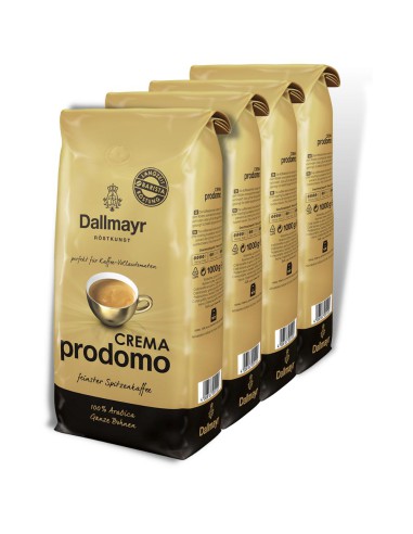 Kawa ziarnista Crema Prodomo Zestaw 4 x 1kg Dallmayr 4008167055105