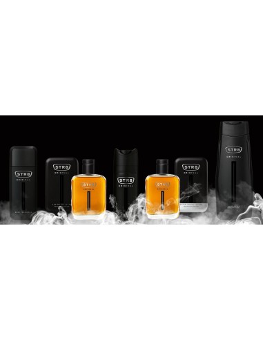 Kompleksowa pielęgnacja męska: Woda po goleniu + Dezodorant perfumowany + Żel pod prysznic STR8 Original 5201314149897 5