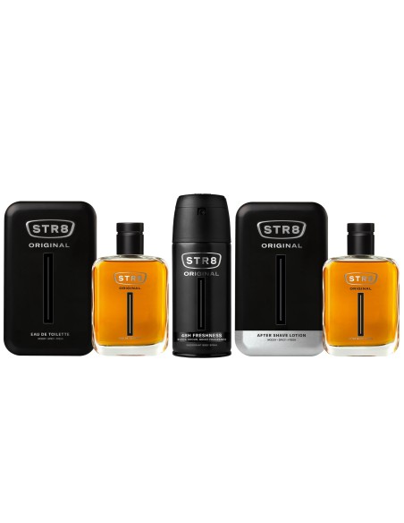 Wyjątkowy zestaw dla mężczyzn: Woda toaletowa + Woda po goleniu + Dezodorant STR8 Original 5201314153528