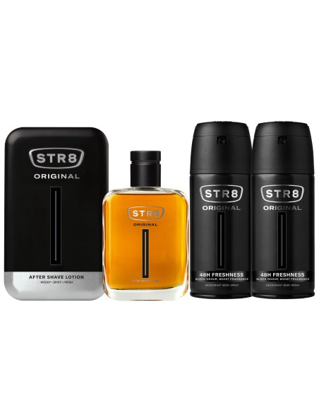 Energetyczny zestaw dla mężczyzn: Woda po goleniu + Dezodorant STR8 Original - Strona główna Energetyczny zestaw dla mężczyzn: Woda po goleniu + Dezodorant STR8 Original 5201314153528