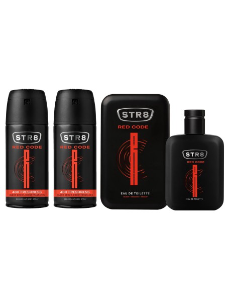 Wyjątkowy zestaw dla mężczyzn: Woda toaletowa + Dezodorant STR8 Red Code 5201314153559