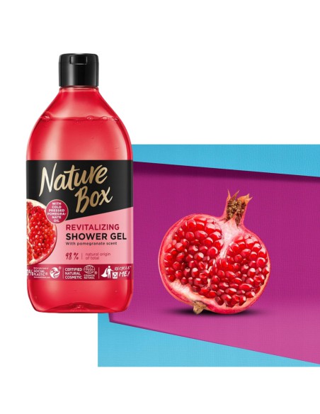 Nawilżający zestaw 3x żel pod prysznic Nature Box Granat 9000101229424 2