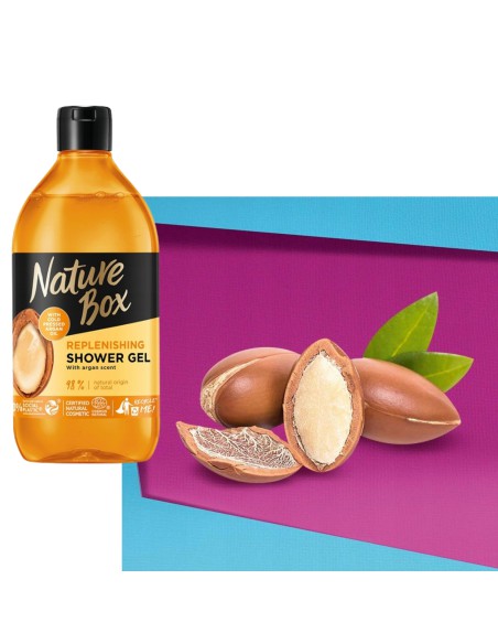 Regenerujący żel pod prysznic z olejkiem arganowym Nature Box 3 sztuki 9000101299373 2