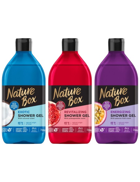 Owocowe żele pod prysznic Nature Box 3x 9000101214406