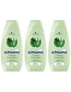 Oczyszczający szampon 7 ziół Schauma 3 sztuki 3838824406213 2