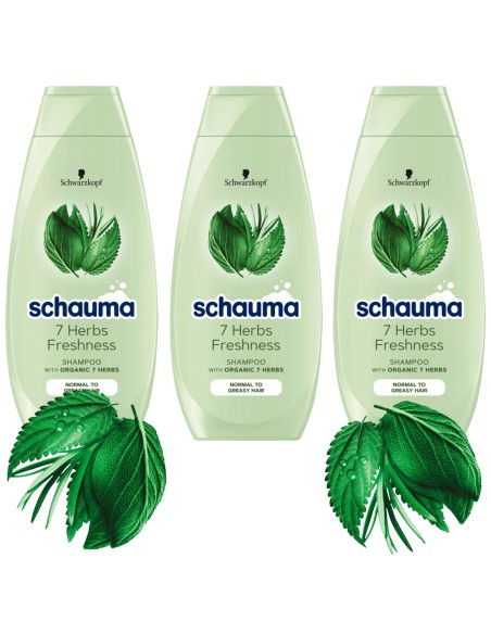 Oczyszczający szampon 7 ziół Schauma 3 sztuki 3838824406213 2