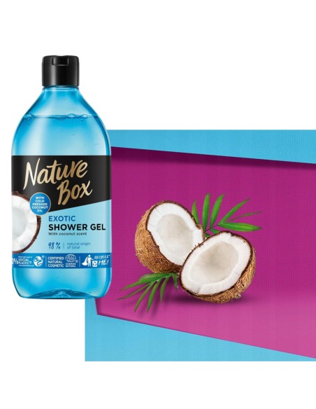 Żel pod prysznic Kokos i Granat Nature Box 4 sztuki - Oleje i żele pod prysznic Żel pod prysznic Kokos i Granat  Nature Box 4 sztuki 9000101214406 2