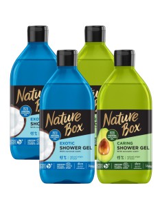 Nawilżający żel pod prysznic z kokosem i awokado Nature Box, 4x 9000101214406 2
