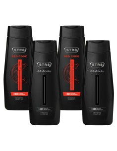 Wyjątkowy zestaw żeli pod prysznic dla mężczyzn STR8 Original + Red Code 4 x 400ml 5201314149897 2