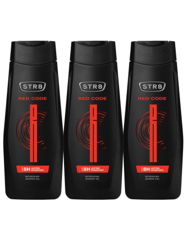 Komplet czterech 3 x 400ml STR8 Red Code 5201314149910