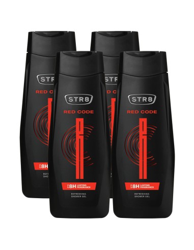 Energetyczny żel pod prysznic dla mężczyzn 4 x 400ml STR8 Red Code 5201314149910