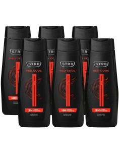 Duży zestaw żeli pod prysznic dla mężczyzn 6 x 400ml STR8 Red Code Zestaw 5201314149910 2