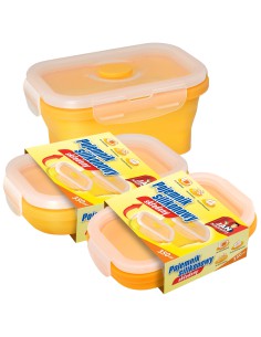 Pojemnik z silikonu na żywność składany 350ml - 3szt Jan Niezbędny 5900536288024 2
