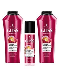 Zestaw pielęgnacyjny Gliss Colour Perfector do włosów farbowanych 3838824413365 2