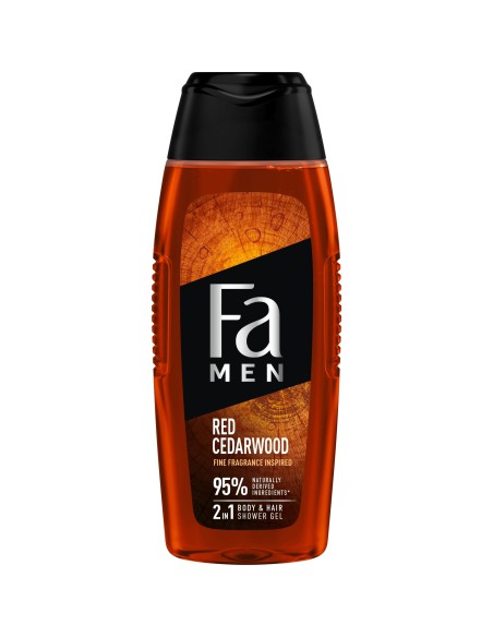 Zestaw męskich żeli pod prysznic 2w1 3x 400ml Fa Men Red Cedarwood 3838824413525 2