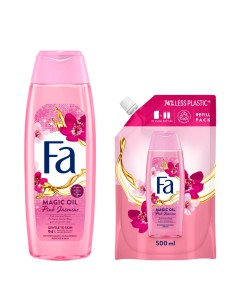 Jaśminowe żele pod prysznic 750ml, zapas 500ml Fa Magic Jasmine 3838824413631 2