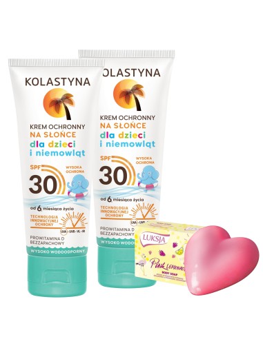 Kremy chroniące przed słońcem dla niemowląt i dzieci SPF 30 Kolastyna 2x75 ml 5900536315904