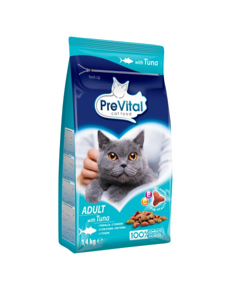 Karma z tuńczykiem dla kota 1,4kg 4szt PreVital Adult 5999566111174 2