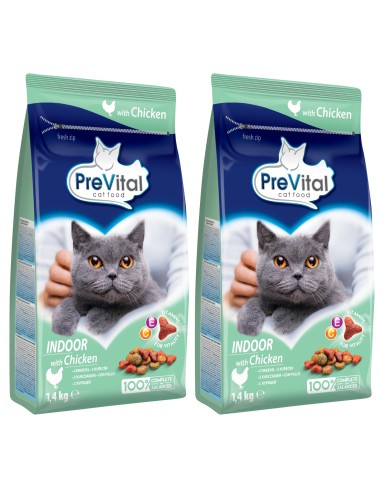 Pełnowartościowa sucha karma dla kota mix senior indoor PreVital 1,4kg 4szt 5999566111181 3