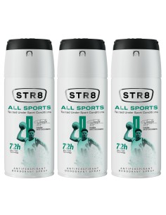 Zestaw: Antyperspirant spray 48h dla mężczyzn STR8 All Sports 3 x 150ml 5201314121763 2