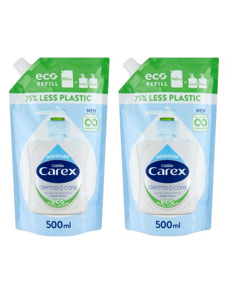 Nawilżające mydło w płynie 2x 500ml Carex 5900998004521