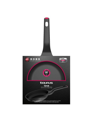 Lekka patelnia aluminiowa non-stick o średnicy 22cm Taurus Great Moments 8414234809223 3