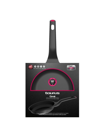 Patelnia aluminiowa non-stick o średnicy 26cm Taurus Great Moments - Patelnie i woki Patelnia aluminiowa non-stick o średnicy 26cm Taurus Great Moments 8414234809247 3