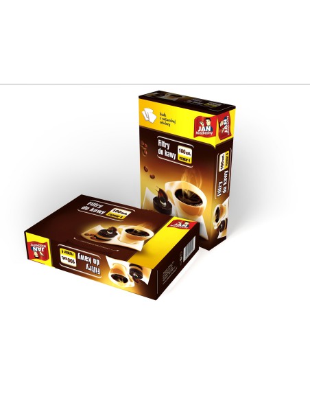 Filtry do ekspresu przelewowego rozmiar 4 100szt Jan Niezbędny 5900536280240