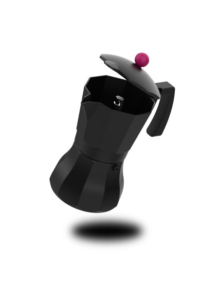 Włoska kawiarka o eleganckim designie na 9 filiżanek kawy Taurus Black Moments 9 - Zaparzacze i kawiarki Włoska kawiarka o eleganckim designie na 9 filiżanek kawy Taurus Black Moments 9 8414234840820 2