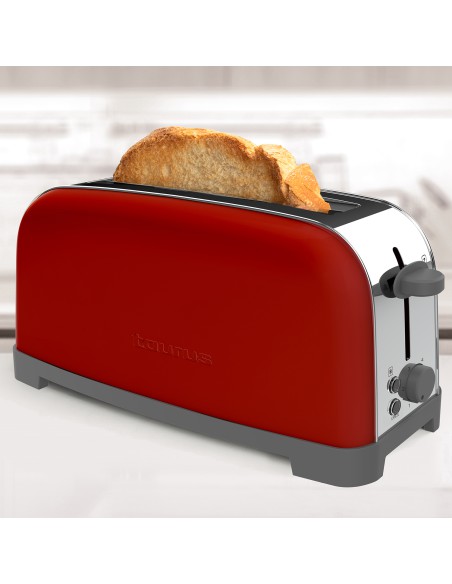 Designerski toster o mocy 850W Taurus Vintage Single Red 8414234606594 4