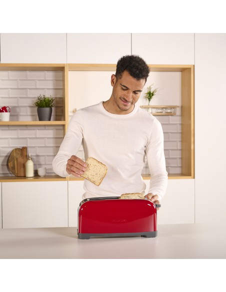 Designerski toster o mocy 850W Taurus Vintage Single Red 8414234606594 6