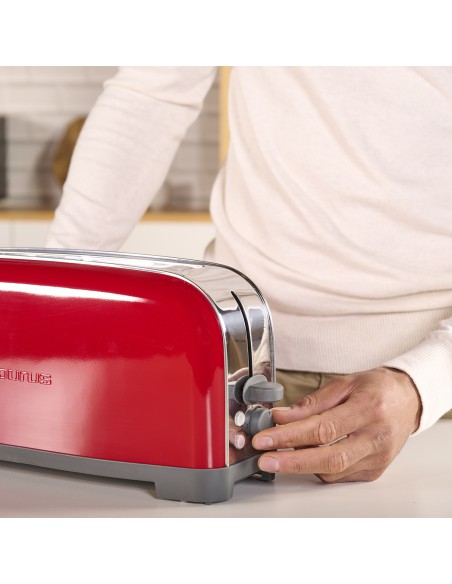 Designerski toster o mocy 850W Taurus Vintage Single Red 8414234606594 8